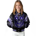 phoenix suns inferno skull purple black varsity jacket best selling