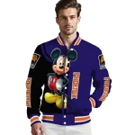 phoenix suns mickey mouse purple varsity jacket best selling