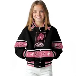 phoenix suns pink ribbon black pink varsity jacket best selling