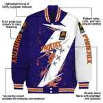 phoenix suns ripped bolt purple white varsity jacket best selling