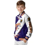 phoenix suns ripped bolt purple white varsity jacket best selling