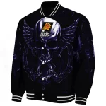 phoenix suns skull bite purple black varsity jacket best selling