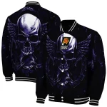 phoenix suns skull bite purple black varsity jacket best selling