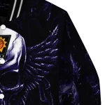 phoenix suns skull bite purple black varsity jacket best selling