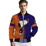 phoenix suns snoopy attitude purple bomber jacket best selling