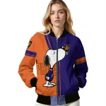 phoenix suns snoopy attitude purple bomber jacket best selling