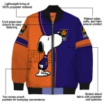 phoenix suns snoopy attitude purple bomber jacket best selling