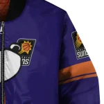 phoenix suns snoopy attitude purple bomber jacket best selling