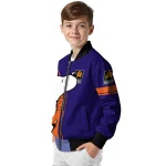 phoenix suns snoopy attitude purple bomber jacket best selling