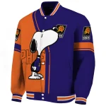phoenix suns snoopy attitude purple varsity jacket best selling