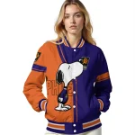 phoenix suns snoopy attitude purple varsity jacket best selling