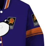 phoenix suns snoopy attitude purple varsity jacket best selling