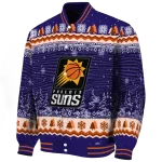 phoenix suns snowy pines purple varsity jacket best selling