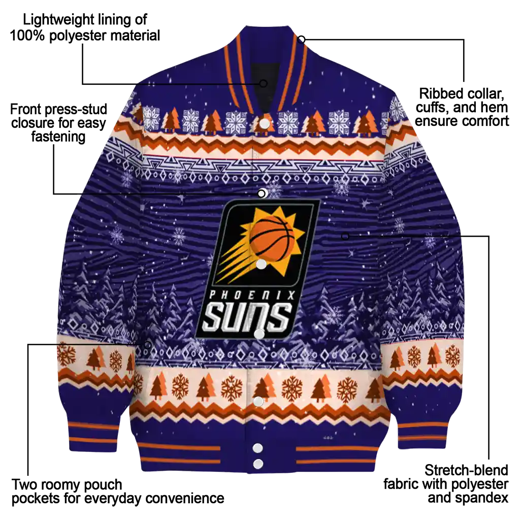 phoenix suns snowy pines purple varsity jacket new arrival phoenix suns snowy pines purple varsity jacket new arrival
