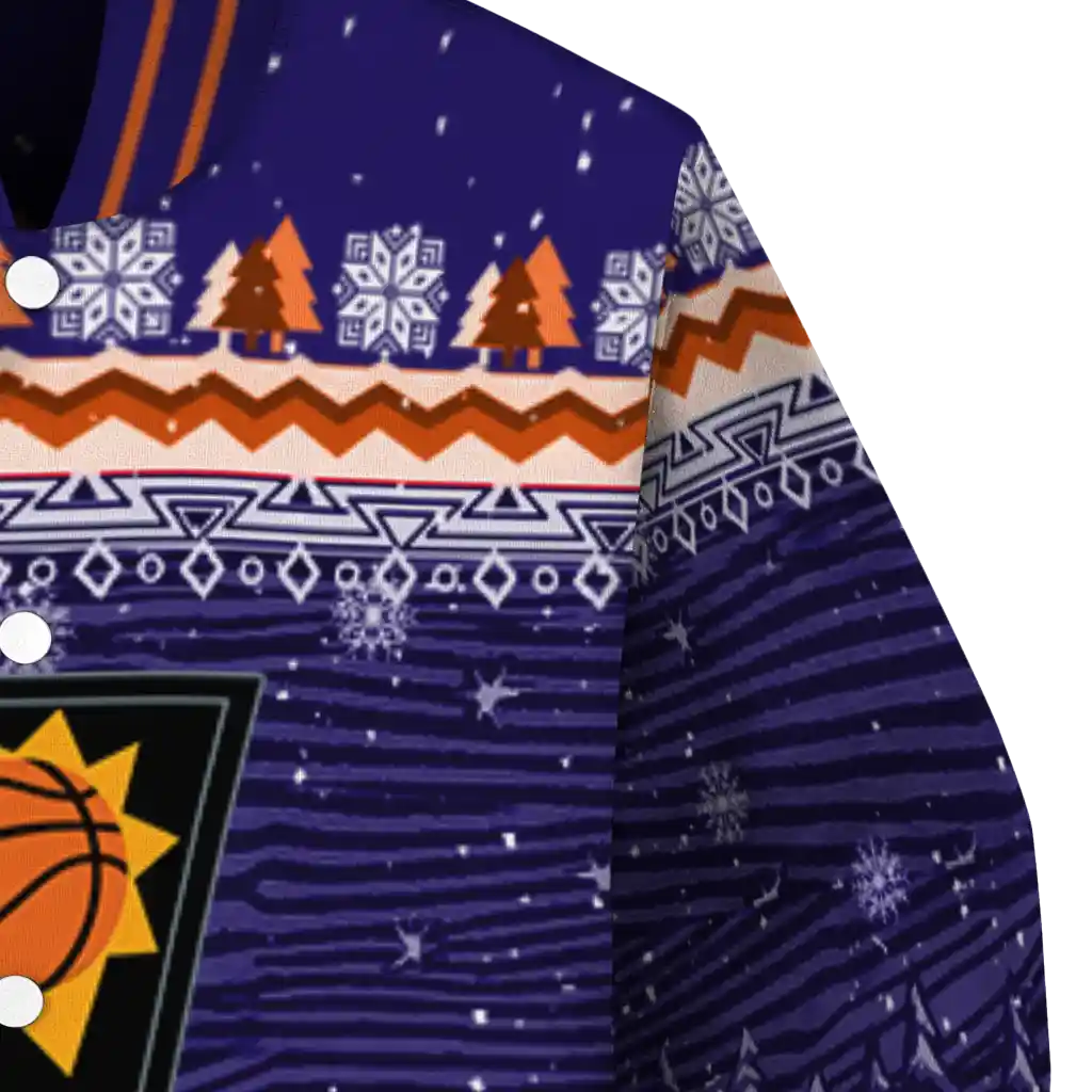 phoenix suns snowy pines purple varsity jacket premium grade phoenix suns snowy pines purple varsity jacket premium grade