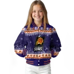 phoenix suns snowy pines purple varsity jacket best selling
