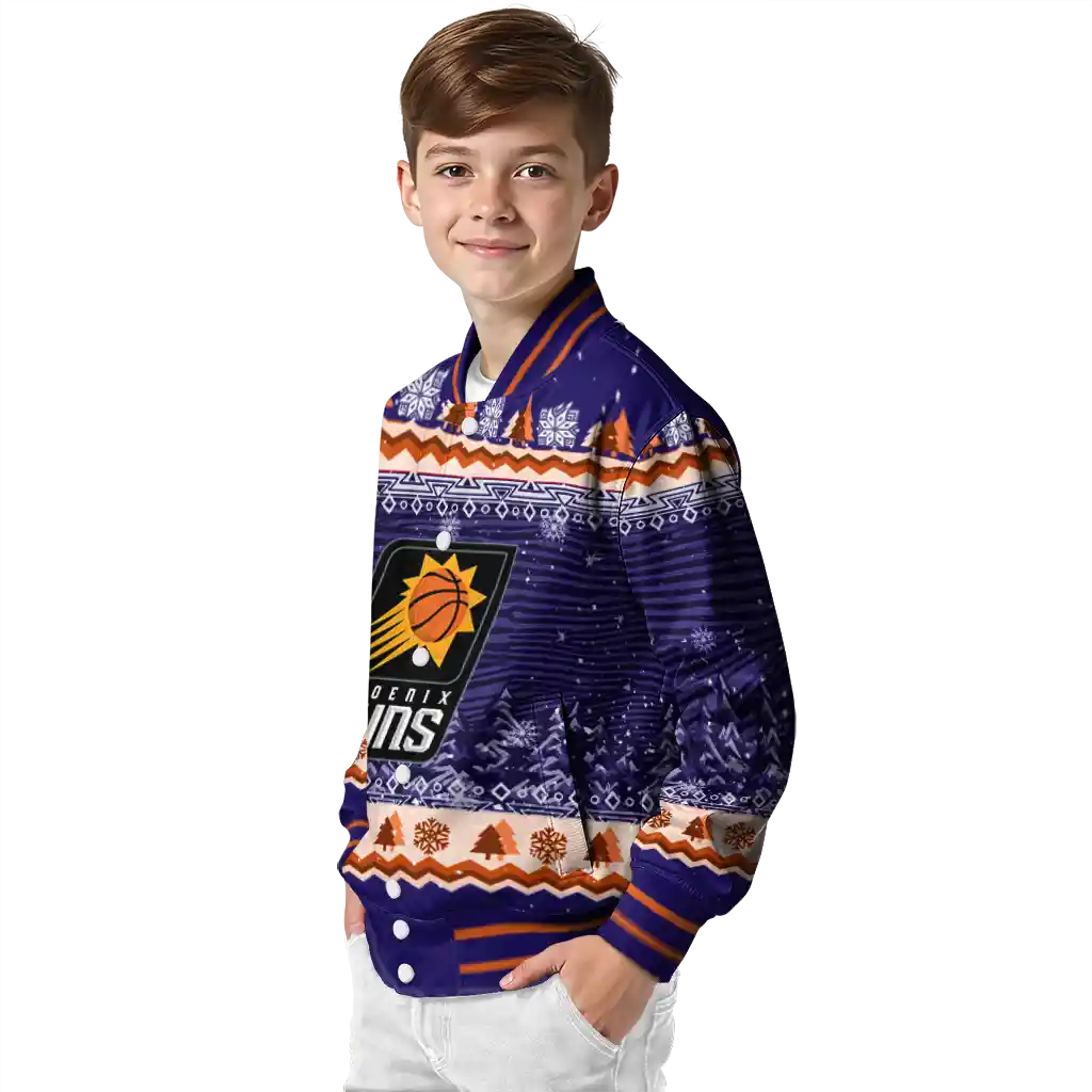 phoenix suns snowy pines purple varsity jacket trendy phoenix suns snowy pines purple varsity jacket trendy