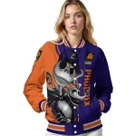 phoenix suns spooky grin purple varsity jacket best selling