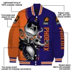 phoenix suns spooky grin purple varsity jacket best selling
