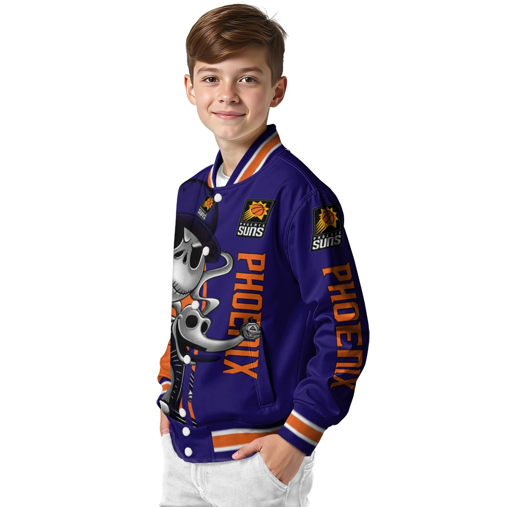 phoenix suns spooky grin purple varsity jacket trendy phoenix suns spooky grin purple varsity jacket trendy