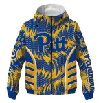 pittsburgh panthers dynamic heat wave royal blue windbreaker jacket best selling