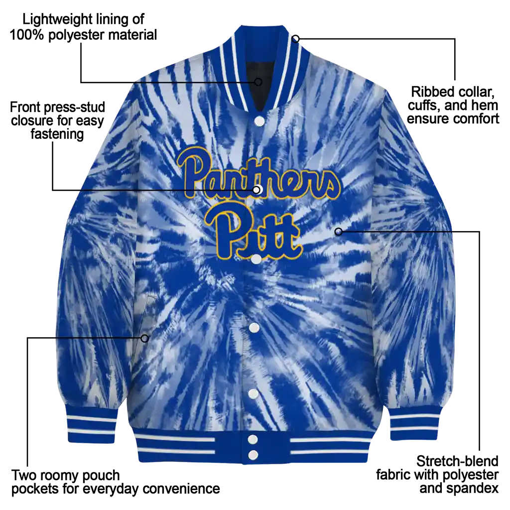 pittsburgh panthers dynamic rings royal blue varsity jacket new arrival pittsburgh panthers dynamic rings royal blue varsity jacket new arrival
