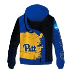 pittsburgh panthers grid streak royal blue black windbreaker jacket best selling