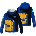 pittsburgh panthers grid streak royal blue black windbreaker jacket best selling