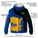 pittsburgh panthers grid streak royal blue black windbreaker jacket best selling