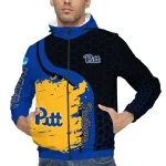 pittsburgh panthers grid streak royal blue black windbreaker jacket best selling