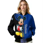 pittsburgh panthers mickey mouse royal blue bomber jacket best selling