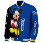 pittsburgh panthers mickey mouse royal blue varsity jacket best selling