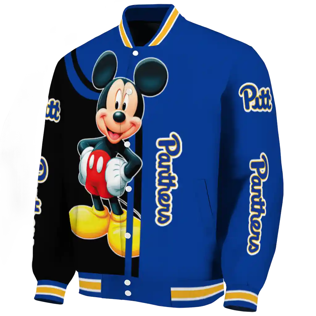 pittsburgh panthers mickey mouse royal blue varsity jacket best selling pittsburgh panthers mickey mouse royal blue varsity jacket best selling