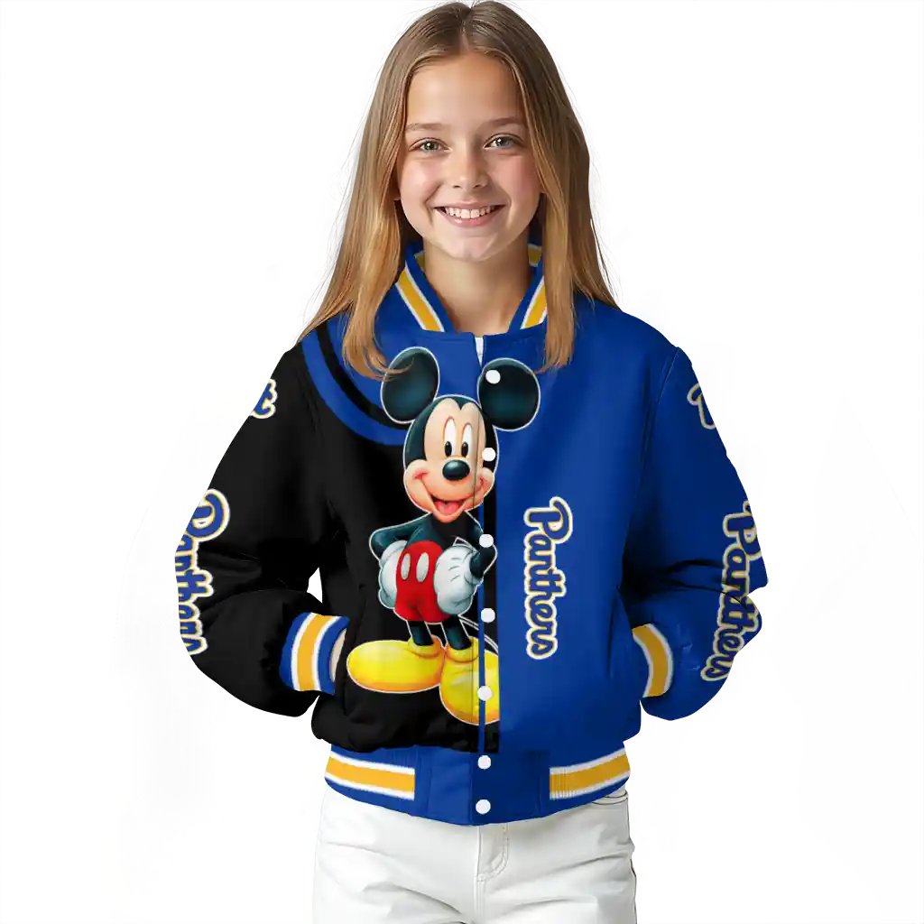 pittsburgh panthers mickey mouse royal blue varsity jacket top rated pittsburgh panthers mickey mouse royal blue varsity jacket top rated