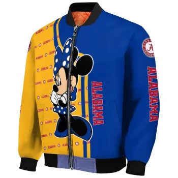 pittsburgh panthers minnie mouse royal blue bomber jacket fashion forward