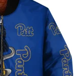 pittsburgh panthers spooky grin royal blue bomber jacket best selling