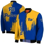 pittsburgh panthers urban mark royal blue bomber jacket best selling