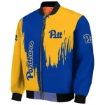 pittsburgh panthers urban mark royal blue bomber jacket best selling