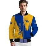 pittsburgh panthers urban mark royal blue bomber jacket best selling