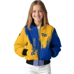 pittsburgh panthers urban mark royal blue bomber jacket best selling