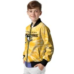pittsburgh penguins dynamic rings yellow bomber jacket best selling