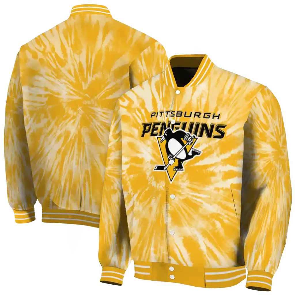 pittsburgh penguins dynamic rings yellow varsity jacket fashion forward pittsburgh penguins dynamic rings yellow varsity jacket fashion forward