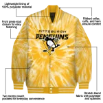 pittsburgh penguins dynamic rings yellow varsity jacket best selling