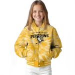 pittsburgh penguins dynamic rings yellow varsity jacket best selling