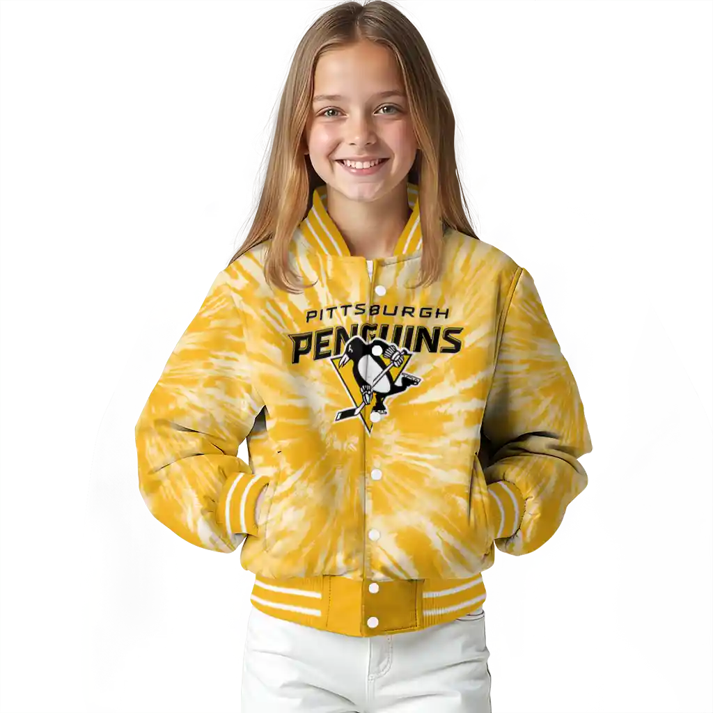 pittsburgh penguins dynamic rings yellow varsity jacket top rated pittsburgh penguins dynamic rings yellow varsity jacket top rated