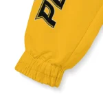 pittsburgh penguins hex grid texture yellow black windbreaker jacket best selling