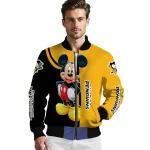 pittsburgh penguins mickey mouse yellow bomber jacket best selling