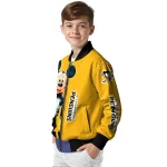 pittsburgh penguins mickey mouse yellow bomber jacket best selling