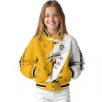 pittsburgh penguins ripped bolt yellow white varsity jacket best selling