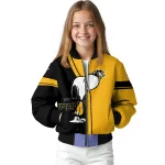 pittsburgh penguins snoopy attitude yellow bomber jacket best selling